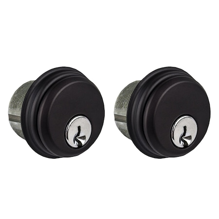 Global Door Controls 1-5/32 in. Zinc Keyed Alike Double Cylinder Mortise Lock for Adams Rite Type Storefront Door in Duronodic TH1100-ZCX2DU